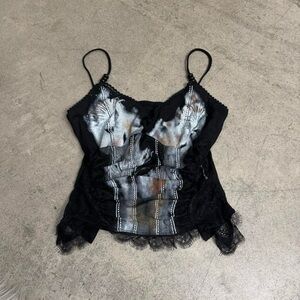 Grunge Floral Tank